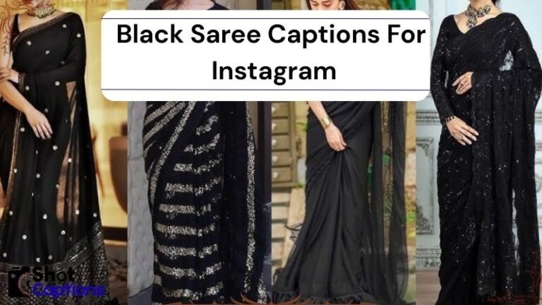 200+ Black Saree Captions For Instagram 2025