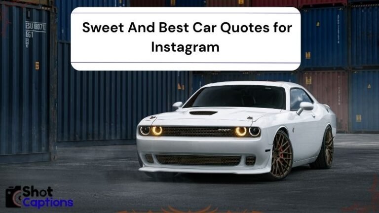 350+  Sweet And Best Car Quotes for Instagram
